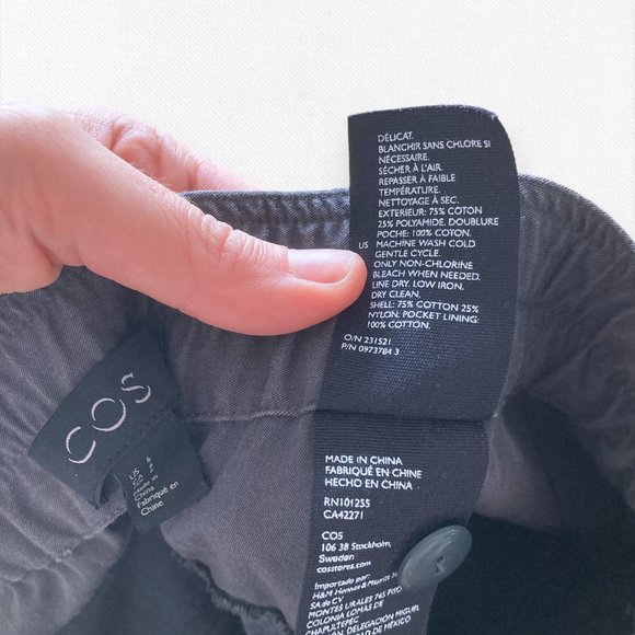COS Dark Grey Ankle Pants - Picture 16 of 16